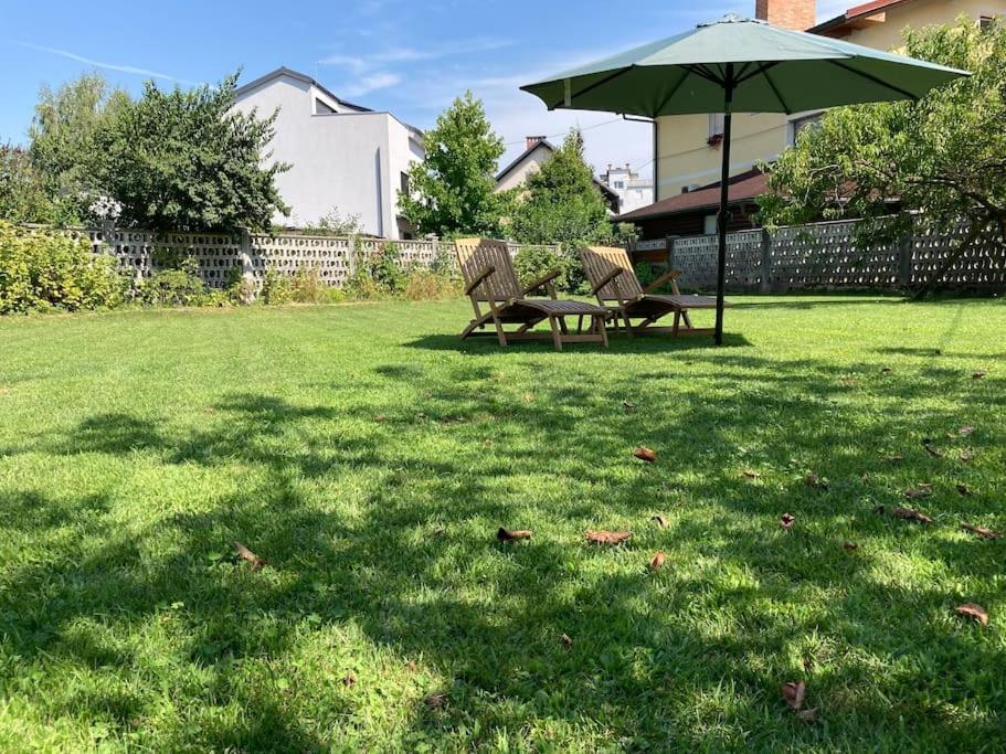 Huge Bbq Garden, Spacious Flat, Ac, Free Parking 4 Ljubljana Bagian luar foto